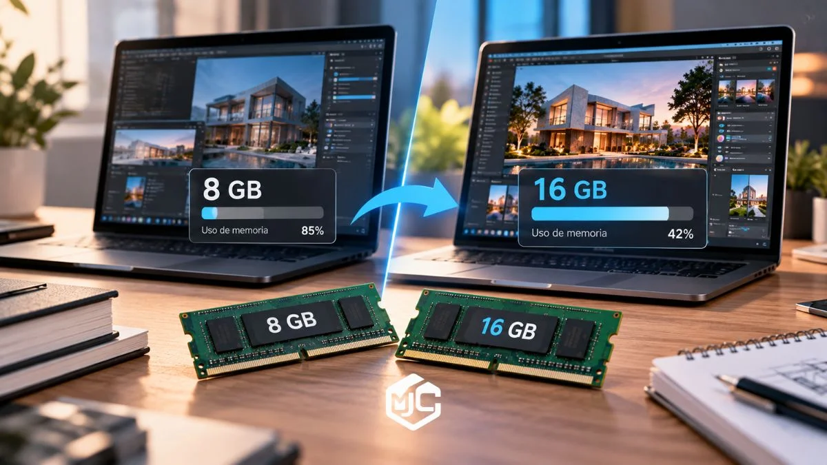 ¿8 GB o 16 GB de RAM? Cuándo realmente vale la pena ampliar tu laptop