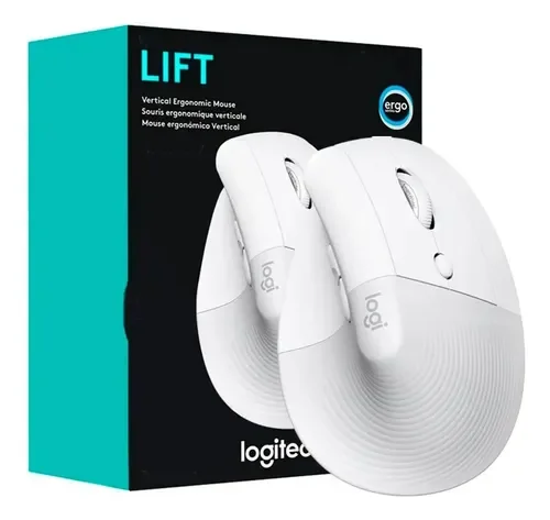 MOUSE LOGITECH LIFT VERTICAL ERGONOMIC WIRELESS/BT WHITE (910-006469)
