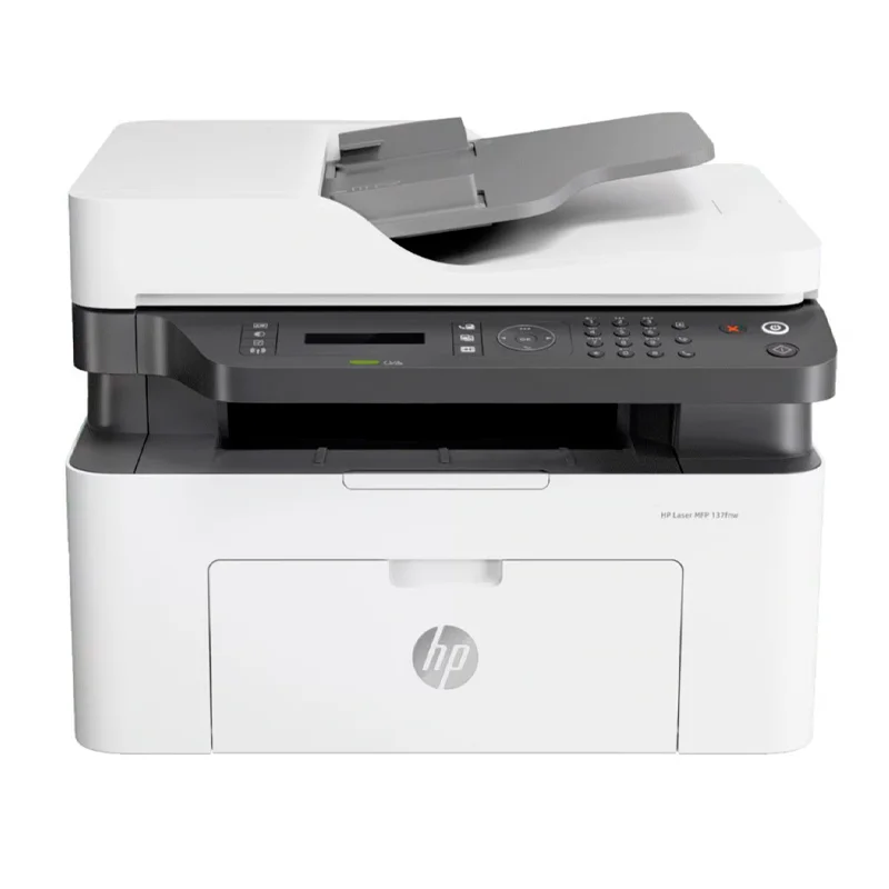 Impresora HP Láser MFP137FNW multifuncional monocromática, imprime/escanea/copia/Wi-Fi/USB