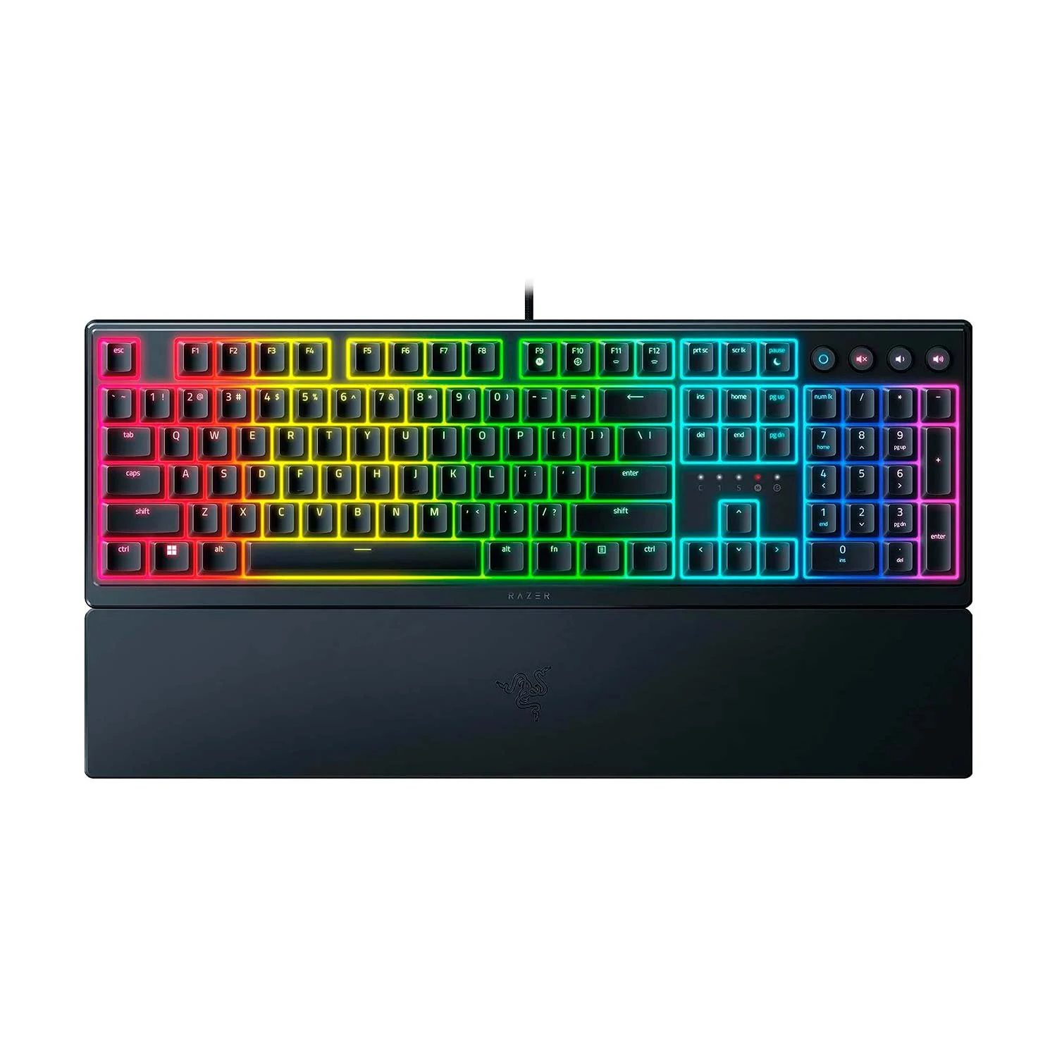 TECLADO RAZER ORNATA V3 MECHA-MEMBRANE LOW PROFILE 10 ZONAS SP CHROMA BLACK (RZ03-04461100-R311)
