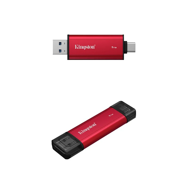 Disco en estado sólido Dual Portatil Kingston 1TB, Interfaz USB-A, USB-C, USB 3.2 Gen 2