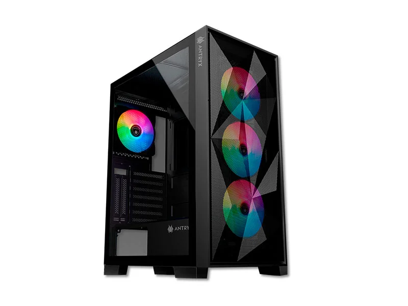 CASE ANTRYX RX-250 USB 3.0 RGB FAN X4 VIDRIO TEMPLADO AC-RX250KFR S/FUENTE