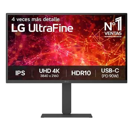 MONITOR 27 LG UltraFine 27U730A-B iPS 4K UHD 60HZ PIVOTE, con Parlante integrado