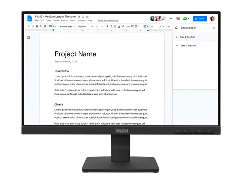 MONITOR LENOVO THINKVISION S22-4E FULL HD PS 21.5 100HZ/ HDMI/ VGA