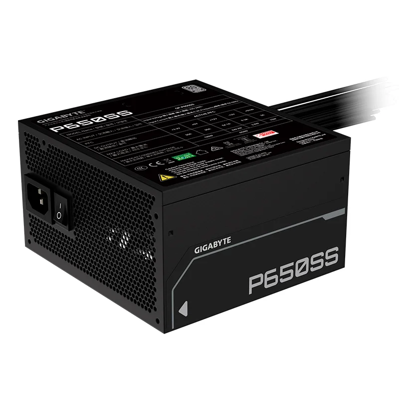 Fuente de alimentación Gigabyte P650SS , 650W, 80 PLUS Siver, Formato ATX.
