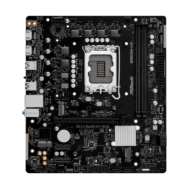 Placa madre Motherboard ASROCK B860M-H2, Chipset Intel B860, LGA 1851, 2xHDMI, mATX