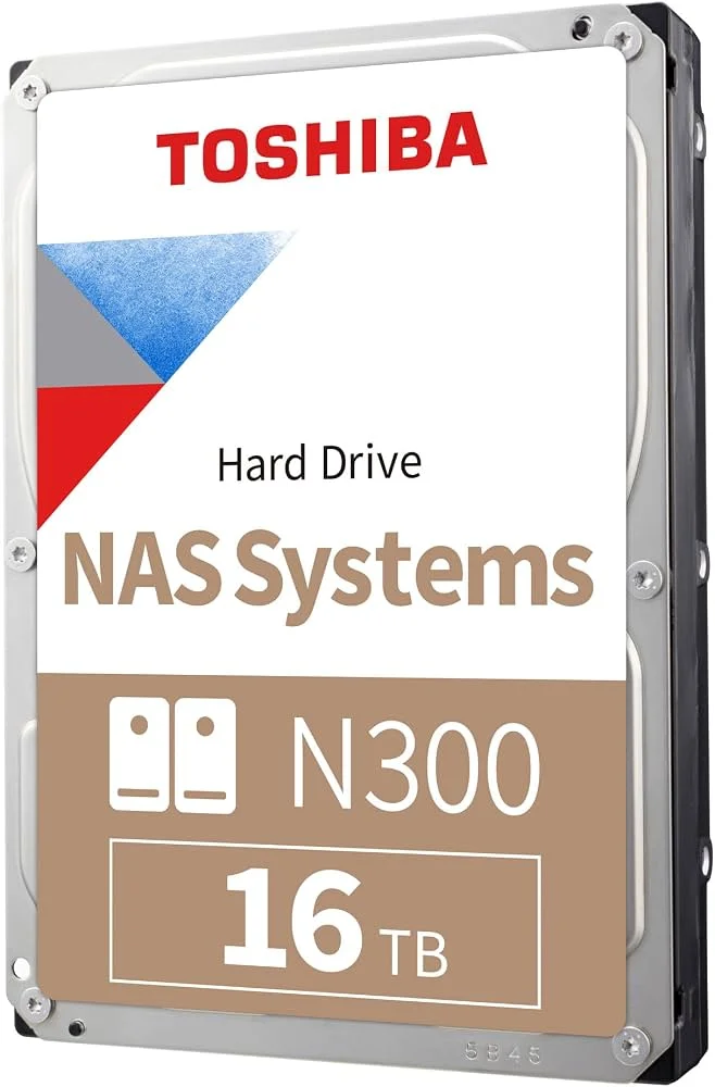 Disco duro Toshiba N300 NAS, 16TB, SATA 6.0Gb/s, 7200rpm, 512MB Cache, 3.5".