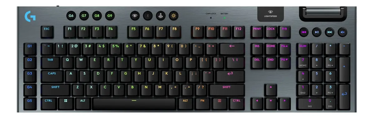 TECLADO LOGITECH G915 X LIGHTSPEED/BT LIGHTSYNC RGB / KEYCONTROL BLACK (920-012670)
