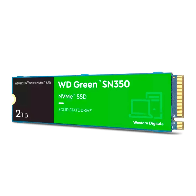 Disco solido Western Digital Green SN350 NVMe 2TB M.2 2280, PCIe Gen3 x4