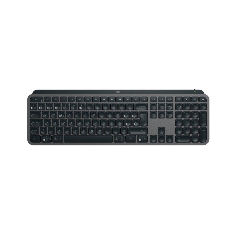 TECLADO LOGITECH MX KEYS S ILLUMINATED WIRELESS / BT BLACK SP (920-011561)