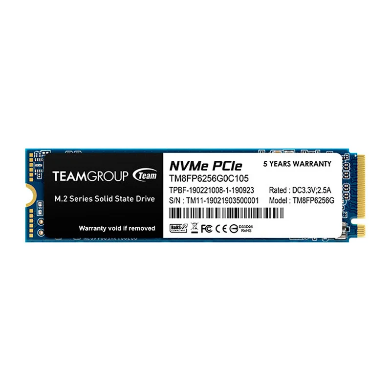 Disco en estado solido MP33 M.2 PCIe SSD, 256GB, DC +3.3V