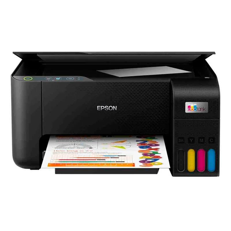 Impresora Multifuncional de tinta Epson EcoTank L3210, Imprime / Escanea / Copia / USB