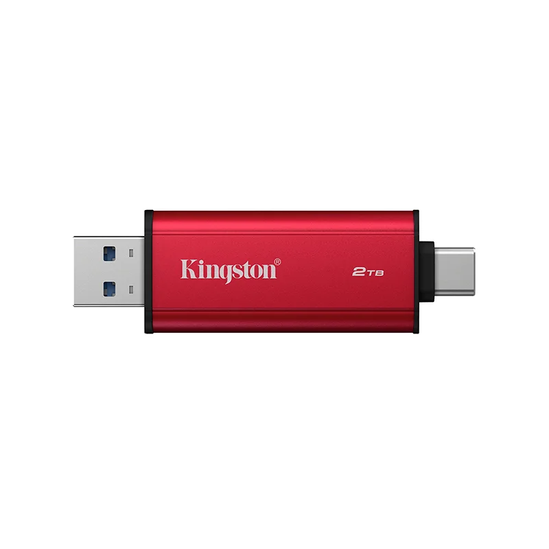 Disco en estado sólido Dual Portatil Kingston 2TB, Interfaz USB-A, USB-C, USB 3.2 Gen 2