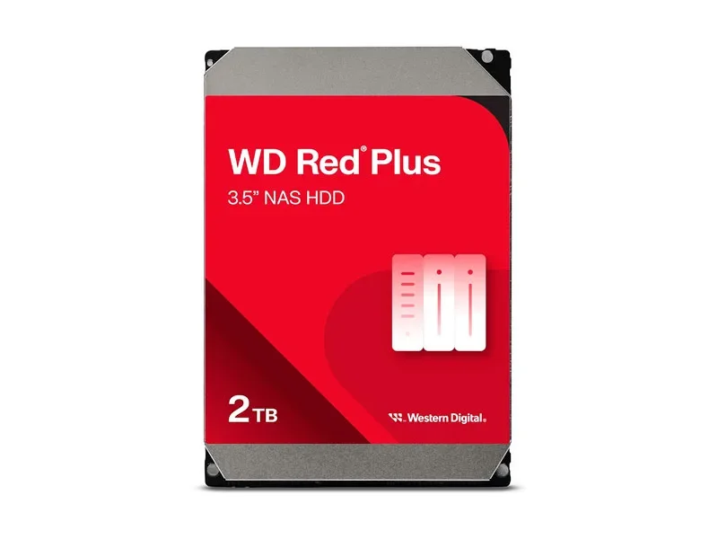 Disco Duro de 2TB Interno Western Digital Red Plus NAS SATA 3.5"