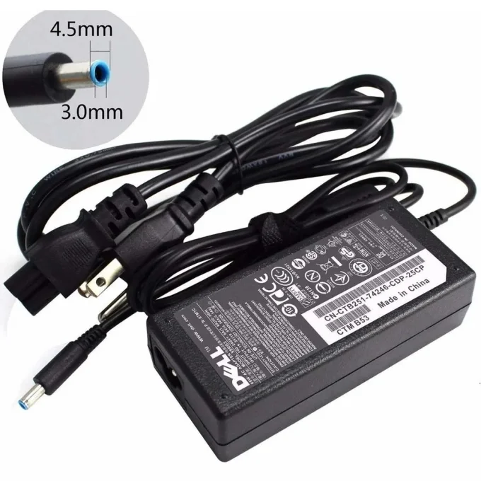 Cargador para Laptop DELL 65W 19.5V 3.34A (4.5*3.0mm) - Generico