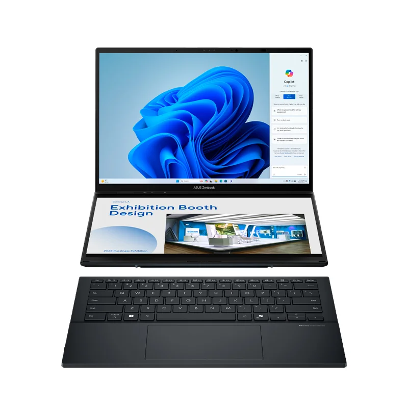 Laptop ASUS ZENBOOK DUO UX8406CA-QL444W 14 PULGADAS FHD PANTALLA TACTIL Core Ultra 9 285H/16GB LPDDR5X/512SSD