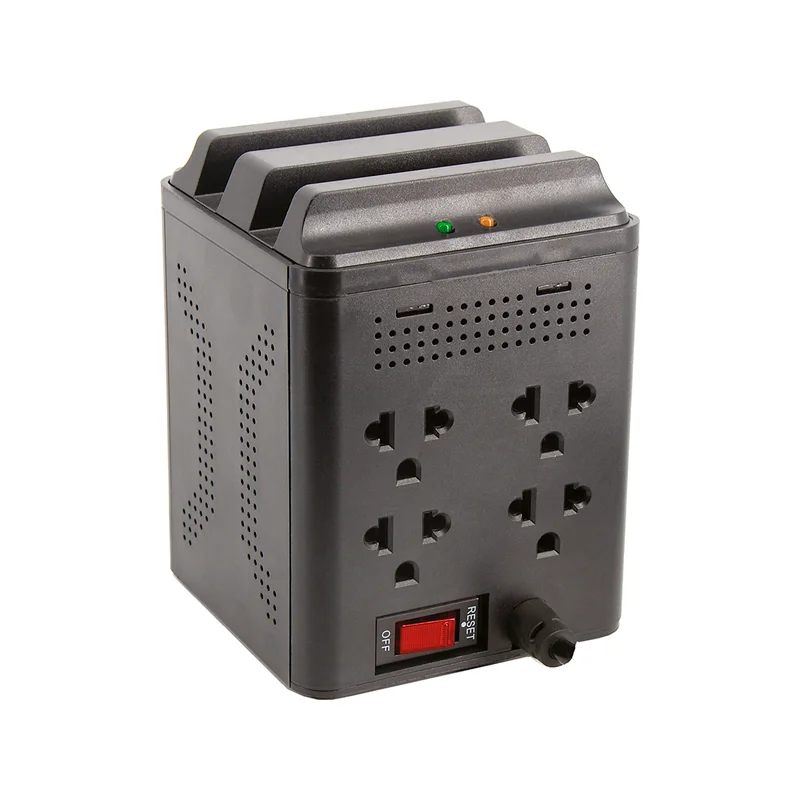 Estabilizador CDP RUAVR1004i AVR 1000VA/500W 4 salidas 4 USB (2A/2C) 120J