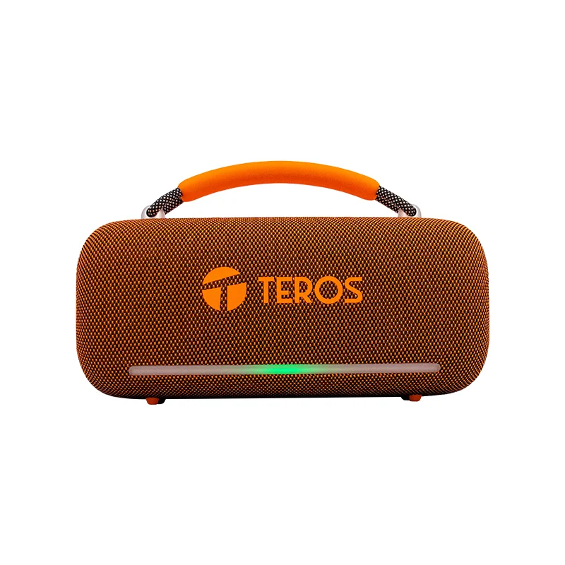 Parlante inalámbrico TEROS VIBE VB-6049OR, BT 5.3, 60W, 4000mAh, USB, Luces RGB