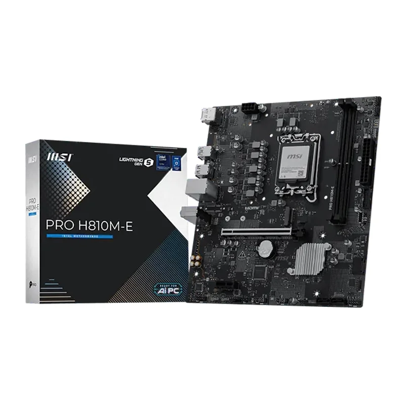 Placa madre Motherboard MSI PRO H810M-E, Chipset Intel H810, LGA 1851, HDMI, DP, mATX