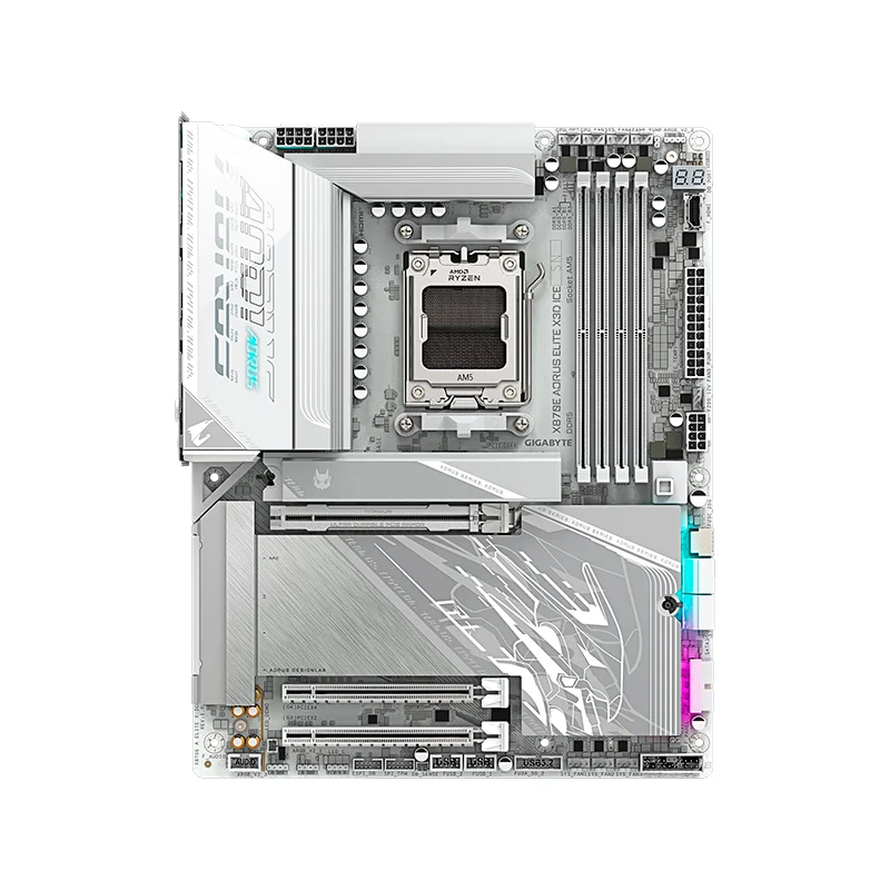 Placa Madre GIGABYTE X870E AORUS ELITE X3D ICE, Chipset AMD X870E, Socket AM5, ATX