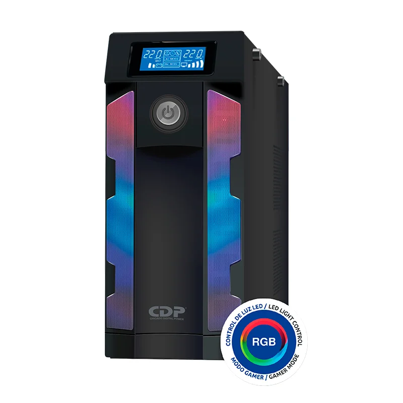 UPS INTELIGENTE CDP (Chicago Digital Power) GSMART 1516i, 1500VA/900W, Color Negro