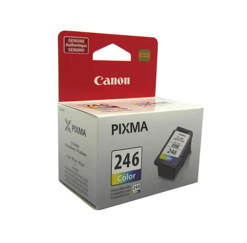 Cartucho de tinta Canon CL-246, Tri-Color, FINE Technology, 180 paginas