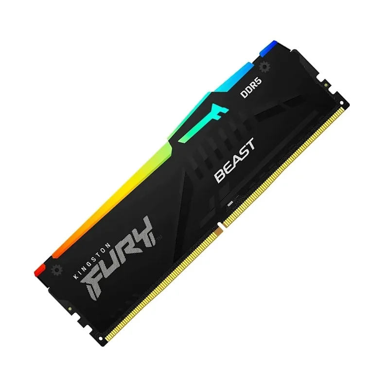Memoria Ram DIMM Kingston Fury Beast, 32GB DDR5-6400, PC5-51200 CL32, 2Rx8, 1.4V, 288-pin, RGB