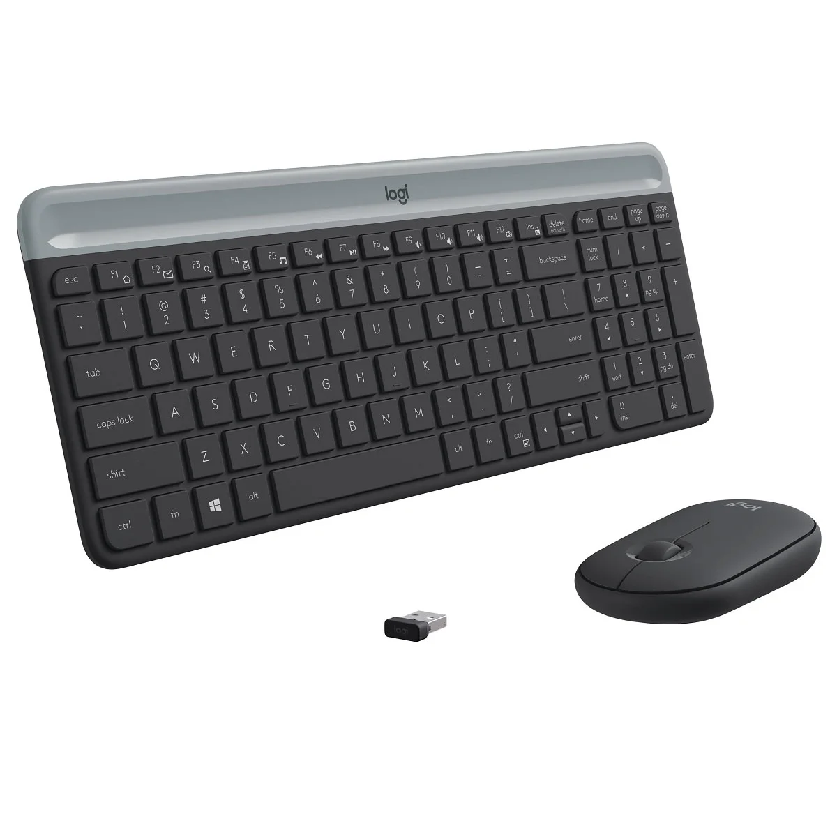 TECLADO LOGITECH + MOUSE MK470 WIRELESS SLIM USB BLACK (PN 920-009266)