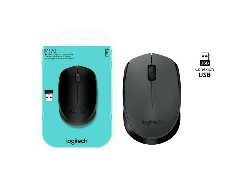 MOUSE LOGITECH OPTICO M170 WIRELESS BLACK