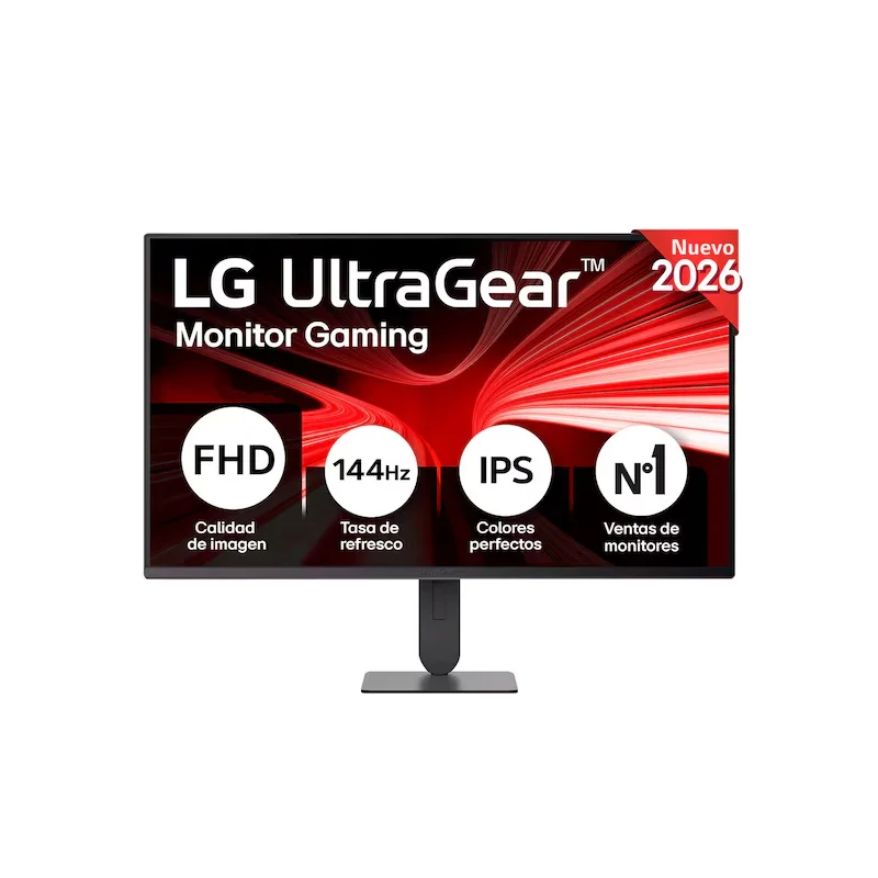 Monitor LG UltraGear G4 27G414B, 27", FHD IPS, 144Hz HDMI, DP, Salida para auriculares, 1ms
