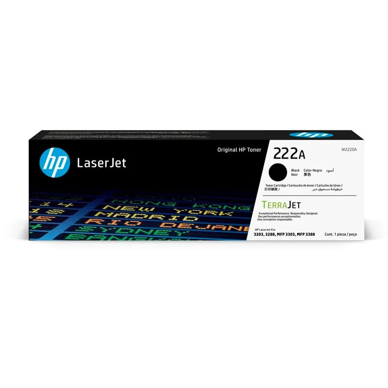 TONER HP W2220A (222A) BLACK P LJ 3203 3288 MFP 3303 3388 1300 PGS